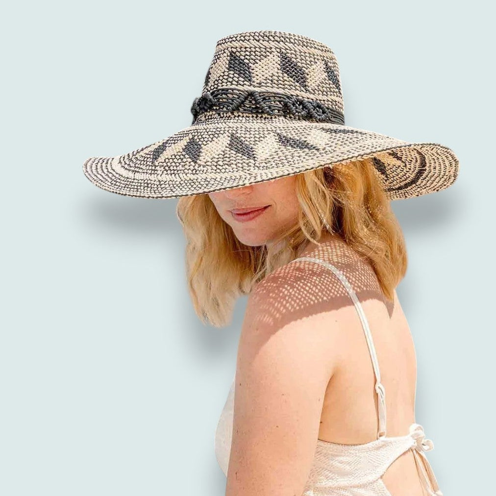 Loevenich - Large Bell Hat With Geometric Pattern