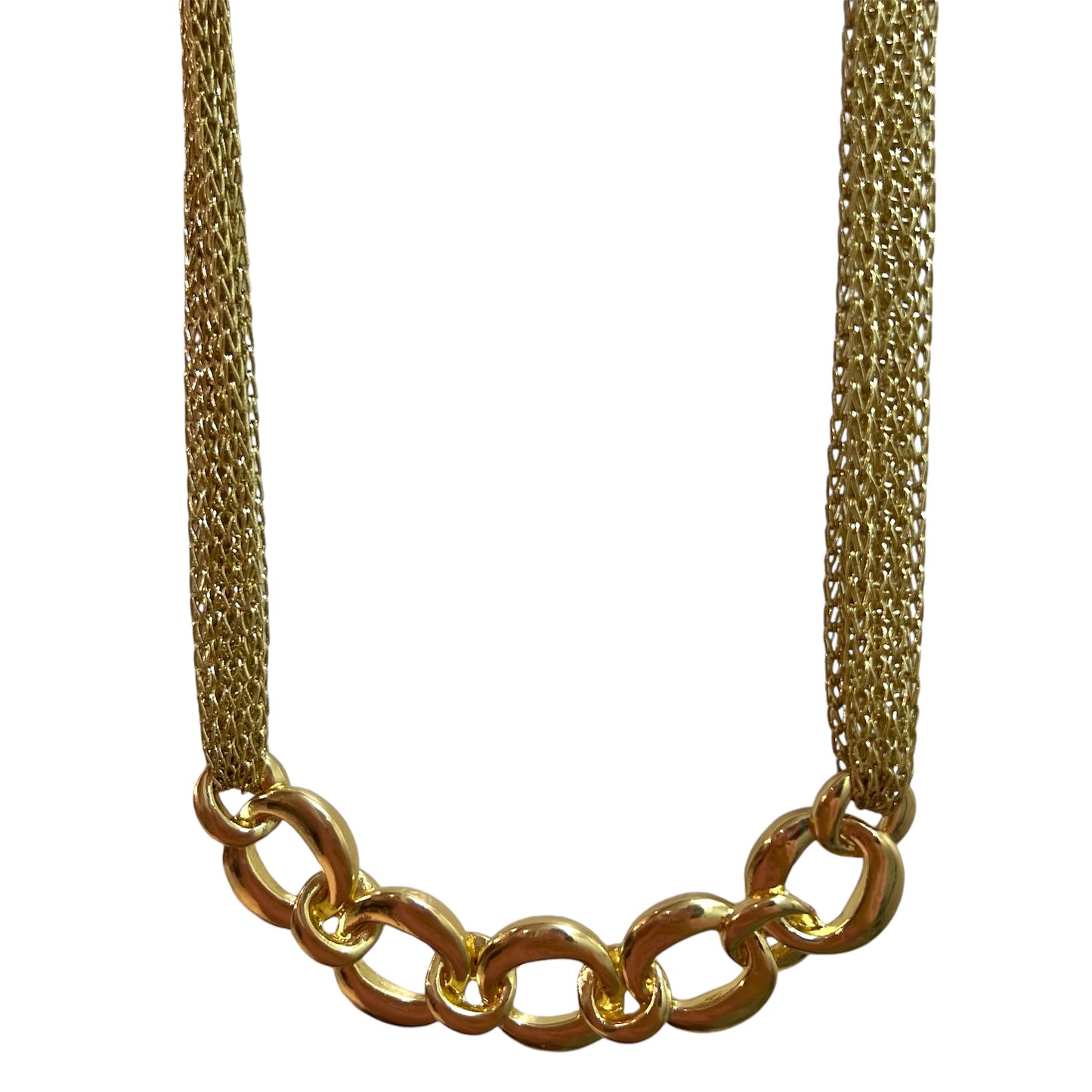 Merx - Metal & Fabric Necklace