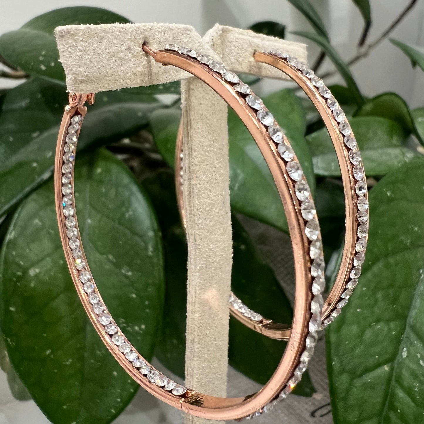 Jacqueline Kent - Crystal Hoop Earrings