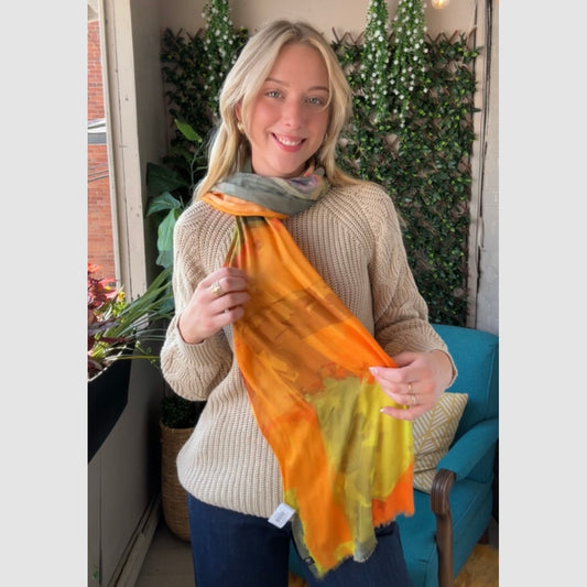Fraas - Tangerine Twist Scarf