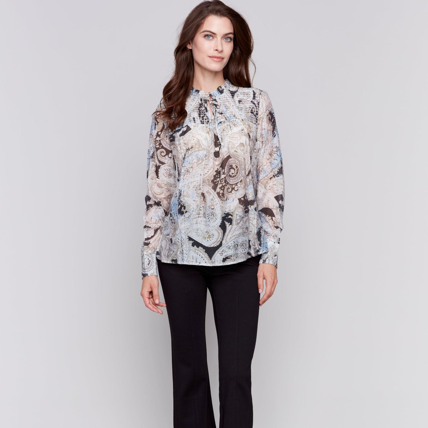 Charlie B - Printed Voile Blouse