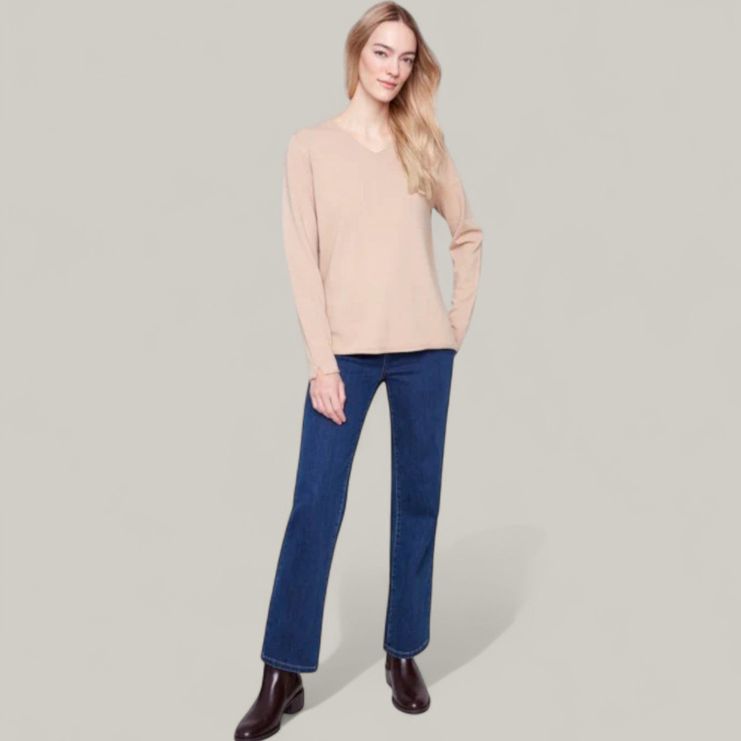 Charlie B - Basic V-Neck Sweater