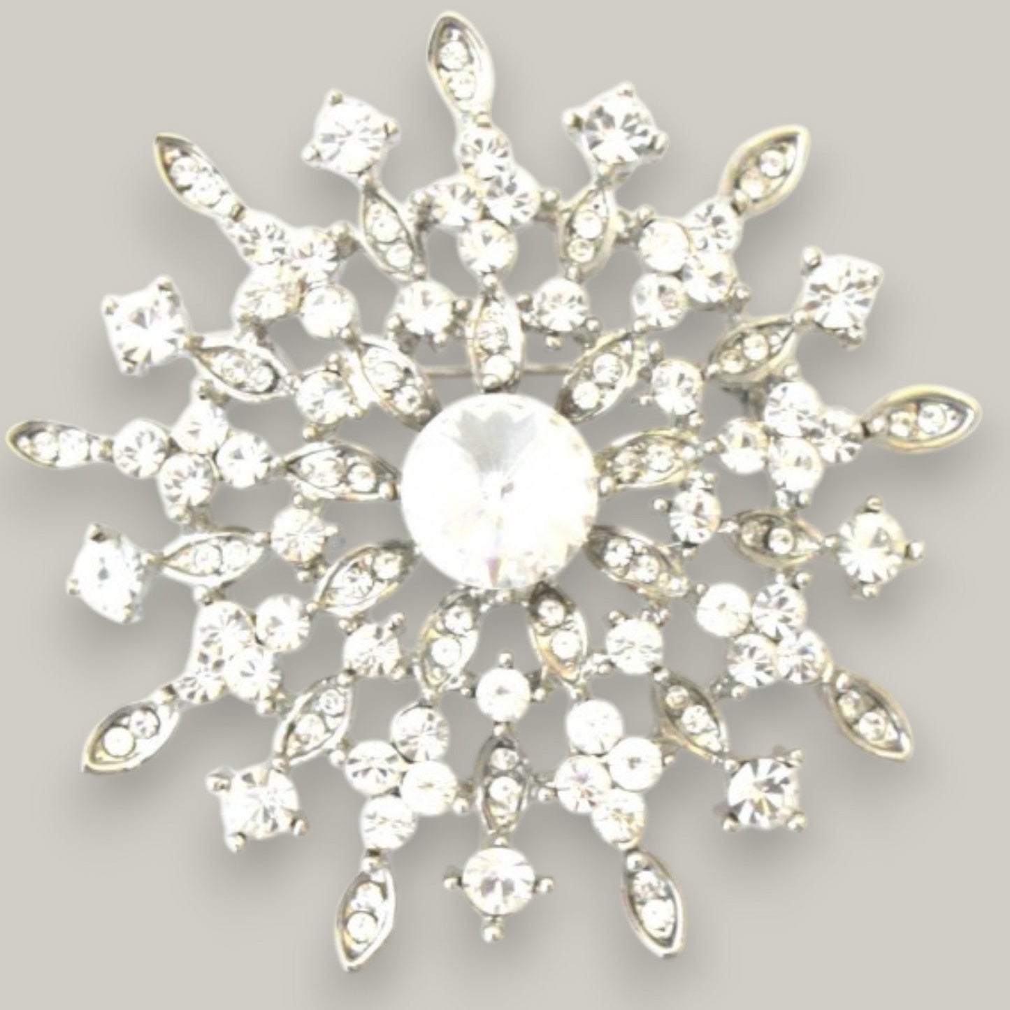 Evershine - Crystal Snowflake Brooch