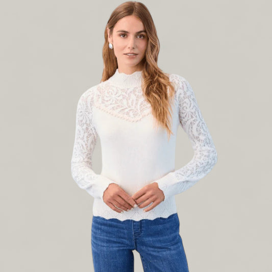 FDJ - Long Sleeve Mock Neck Sweater