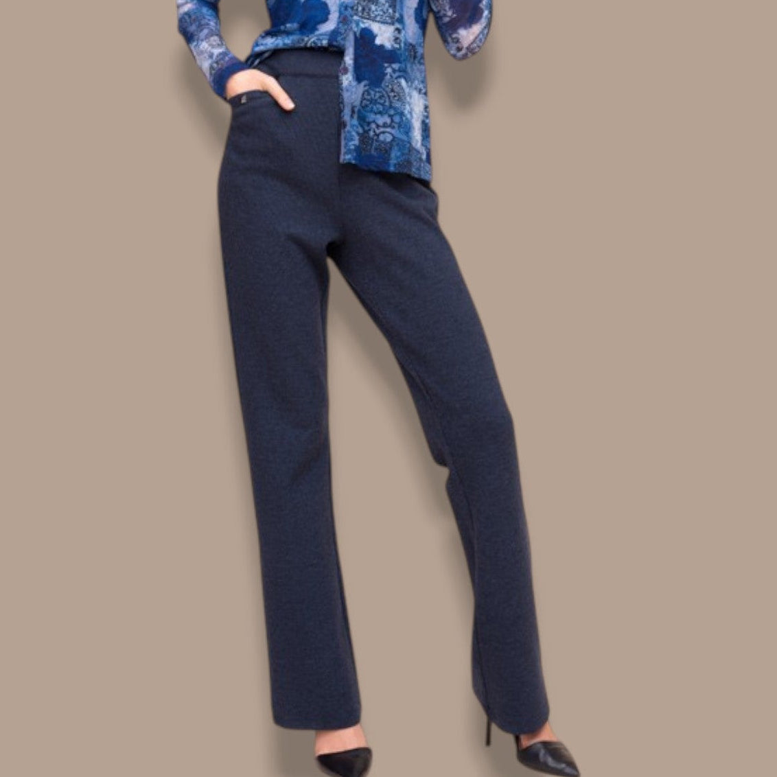Alison Sheri - Straight Leg Pull-On Pants