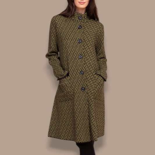 Alison Sheri - Geometric Knit Coatigan