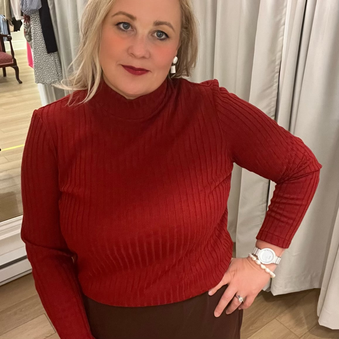 Deannafokes - Mock-Neck Top