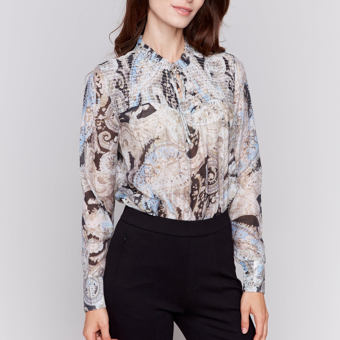 Charlie B - Printed Voile Blouse