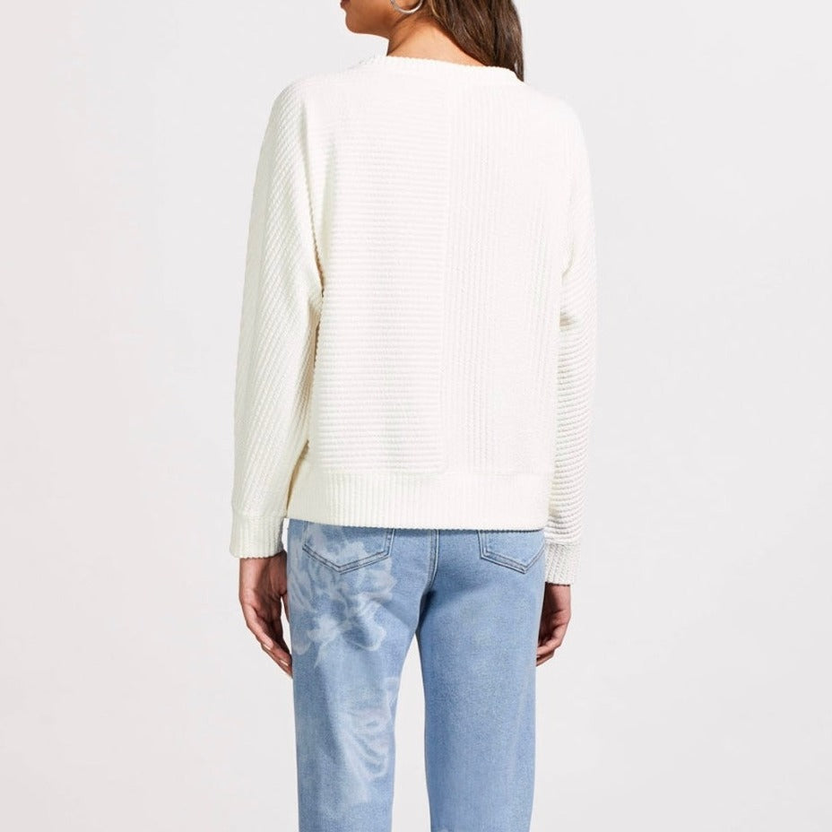 Tribal - Textured knit Dolman Sleeve Sweater