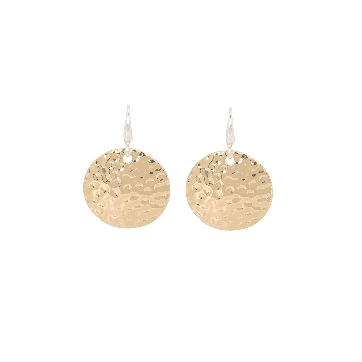 Merx - Hammered Circle Earrings