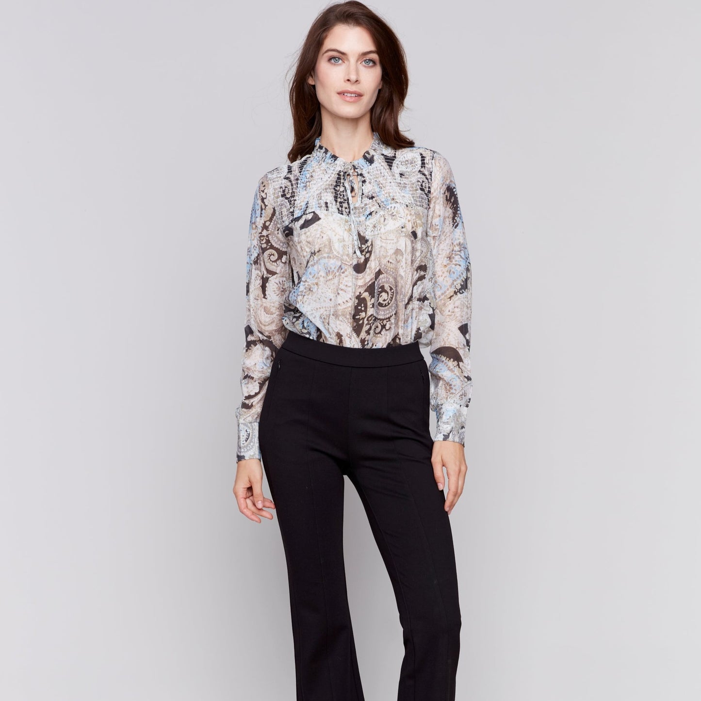 Charlie B - Printed Voile Blouse