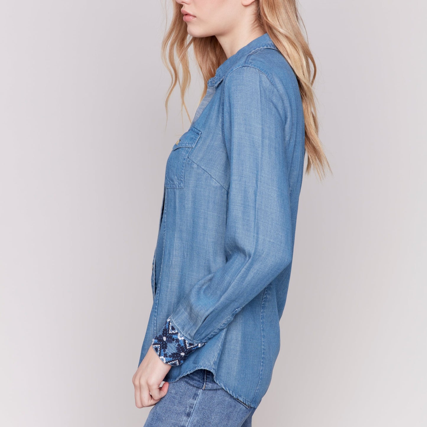 Charlie B - Denim Button-Up Shirt