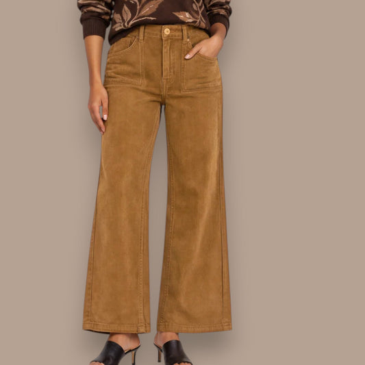 Carreli - Wide Leg Corduroy Pants