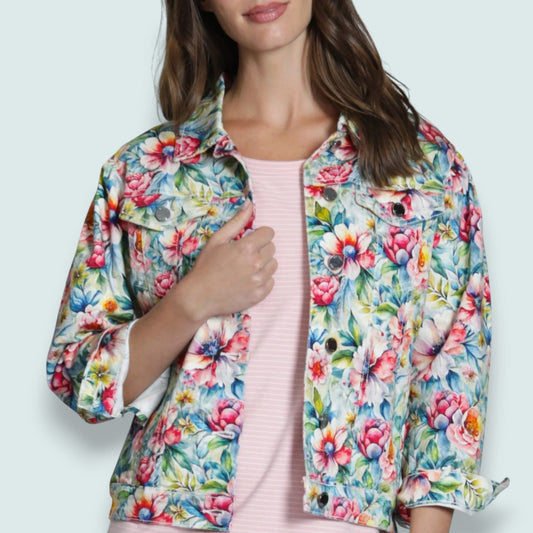 APNY - Printed Denim Jacket