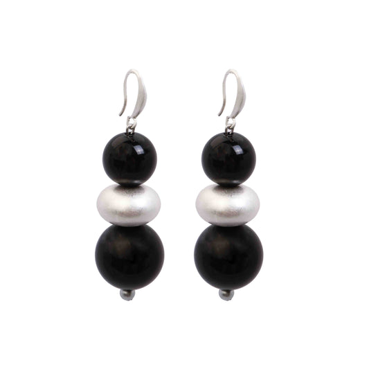 Merx - 3 Tiered Bead Earrings