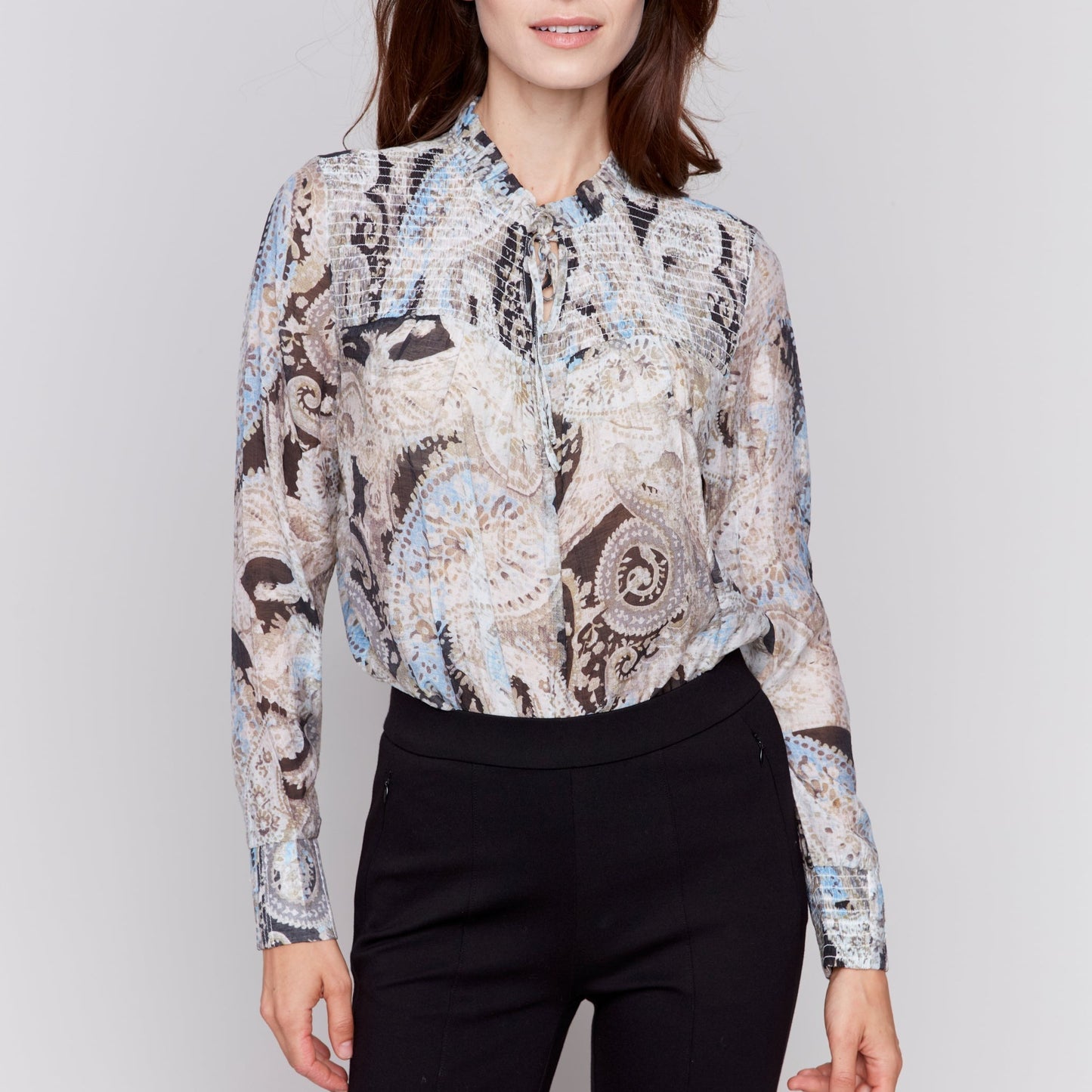 Charlie B - Printed Voile Blouse