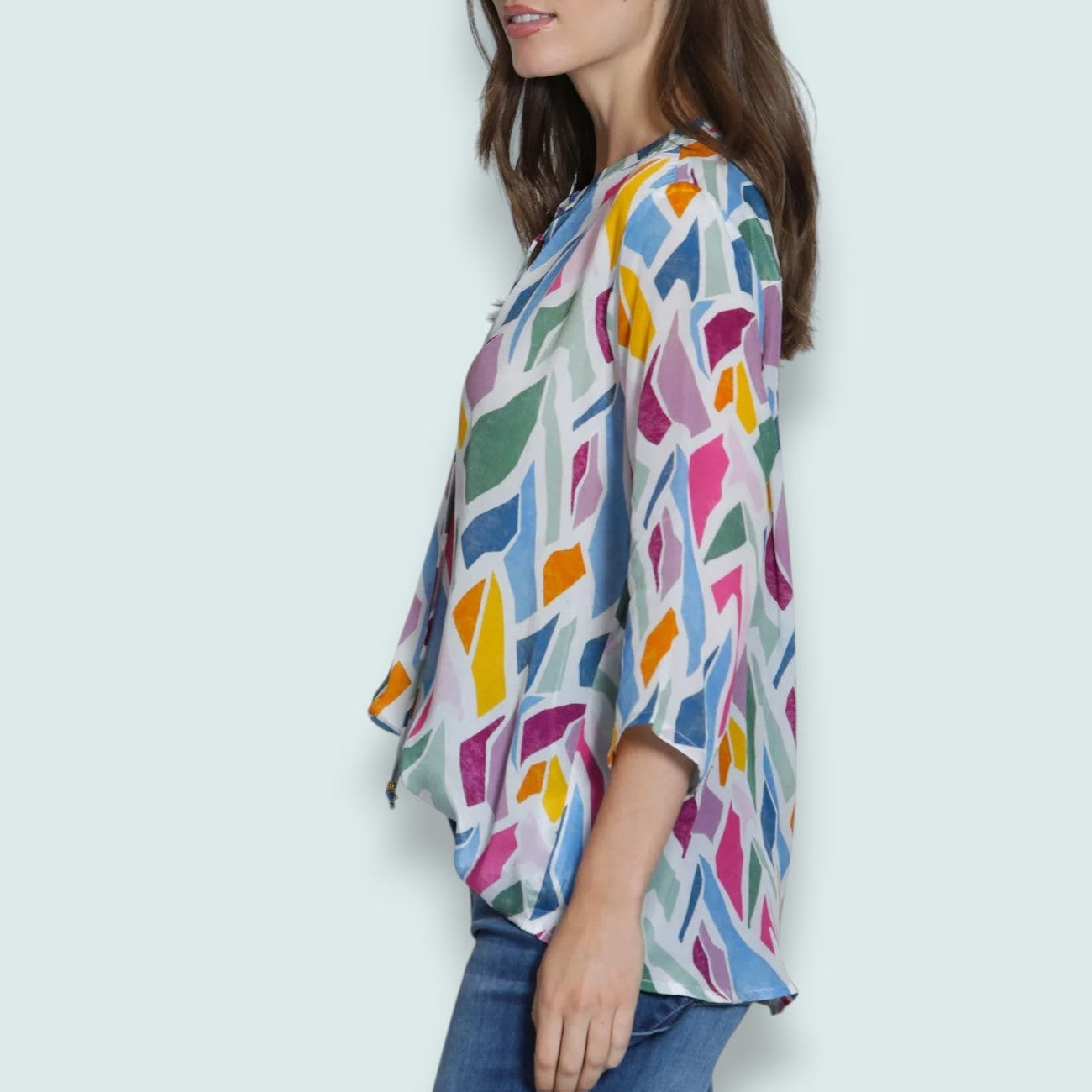 APNY - V-Neck Blouse With Tassel
