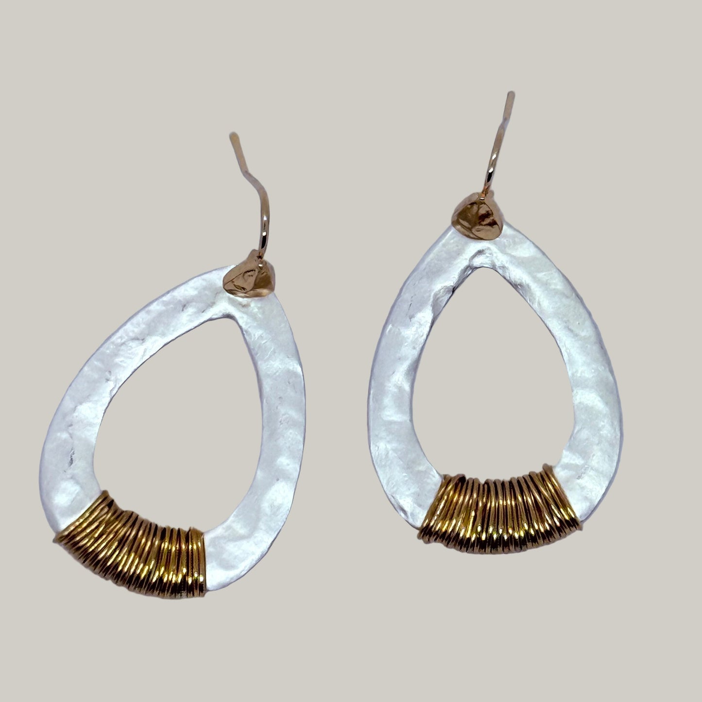 EL-KA - Teardrop Coil Earrings