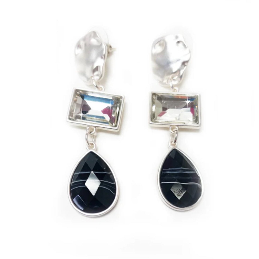 Jacqueline Kent - Bling Gem Stone Dangly Earring