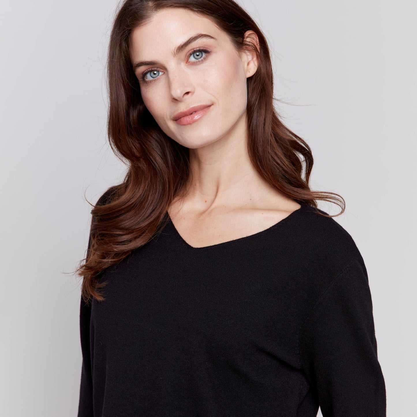 Charlie B - V-Neck Long Sleeve Sweater