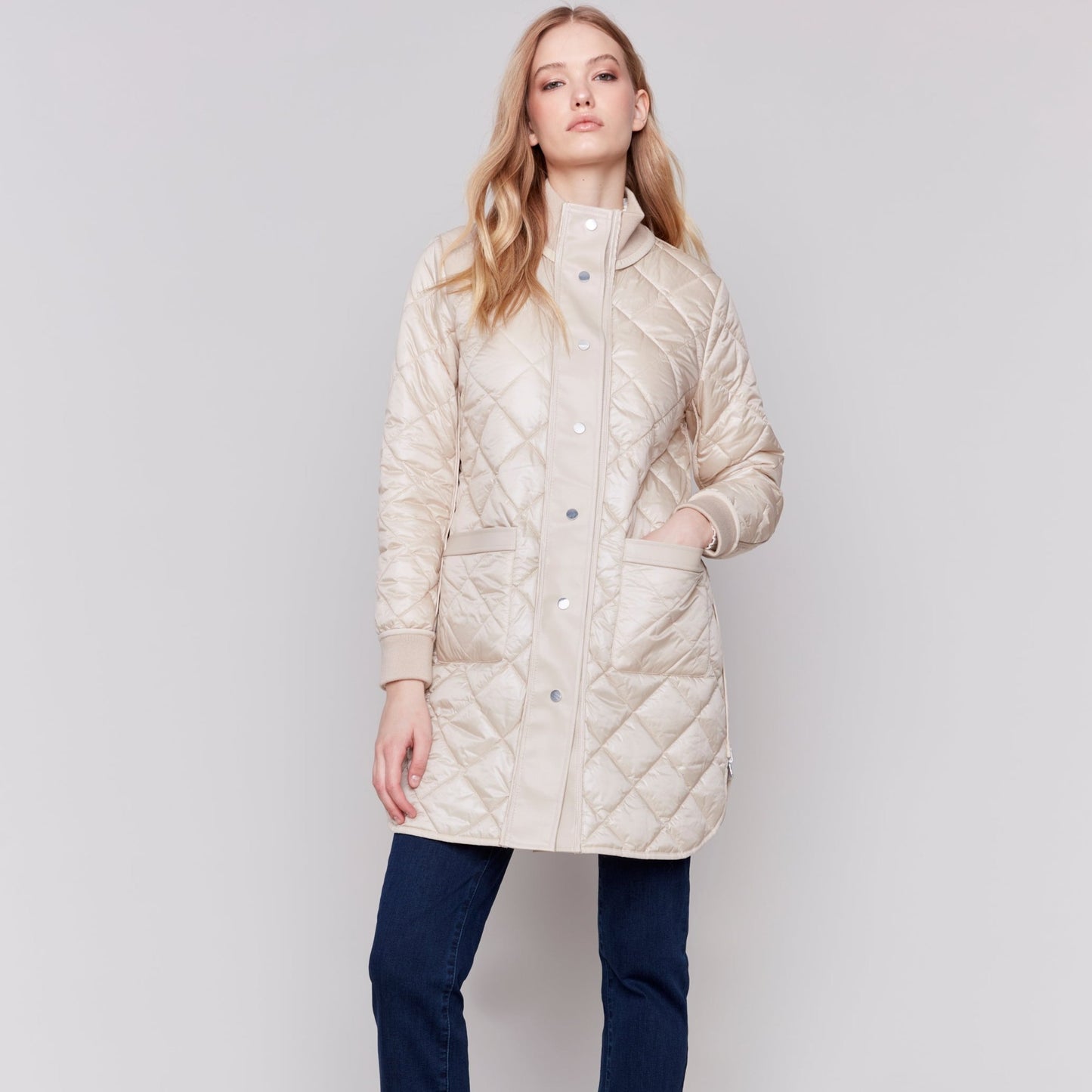 Charlie B - Reversible Quilted Puffer Coat