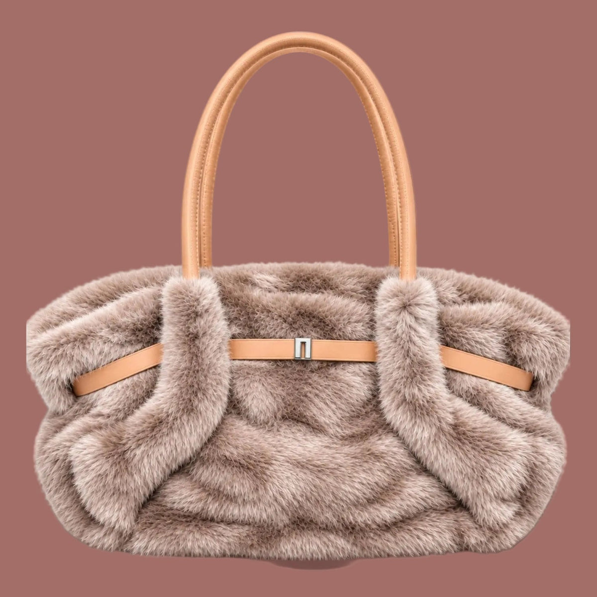 Audrey's - Plush Faux Fur Handbag