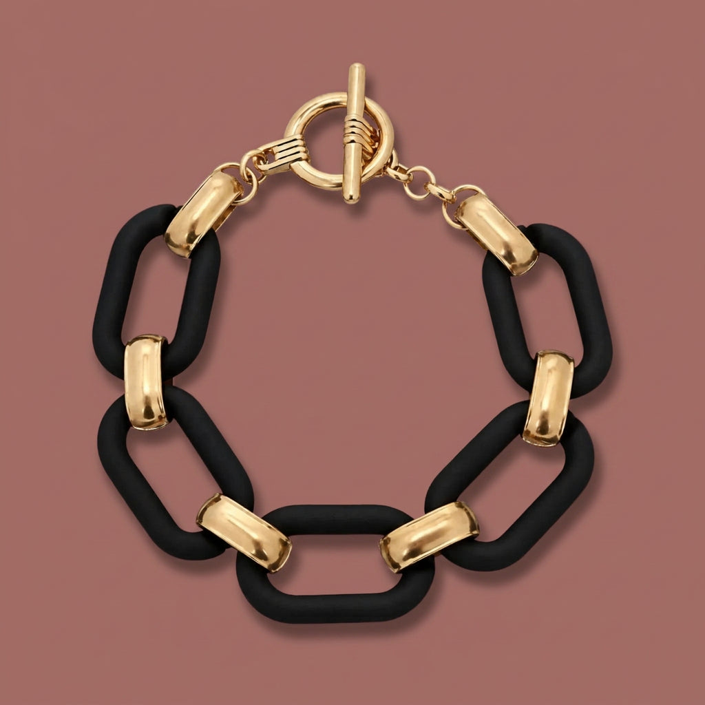 Merx - Mixed Link Toggle Bracelet