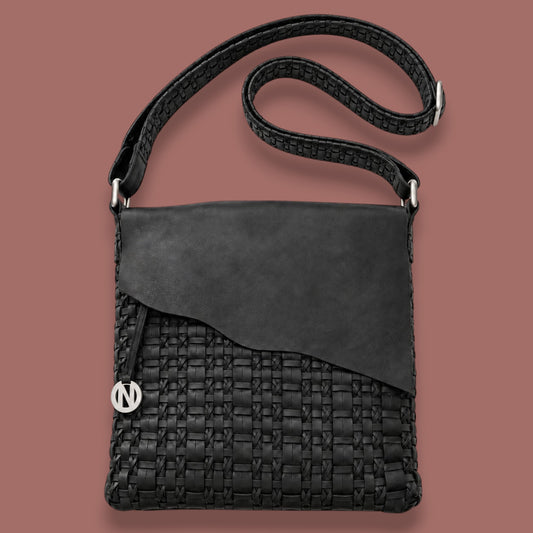 Nappa - Slim Raw Edge Crossbody Bag