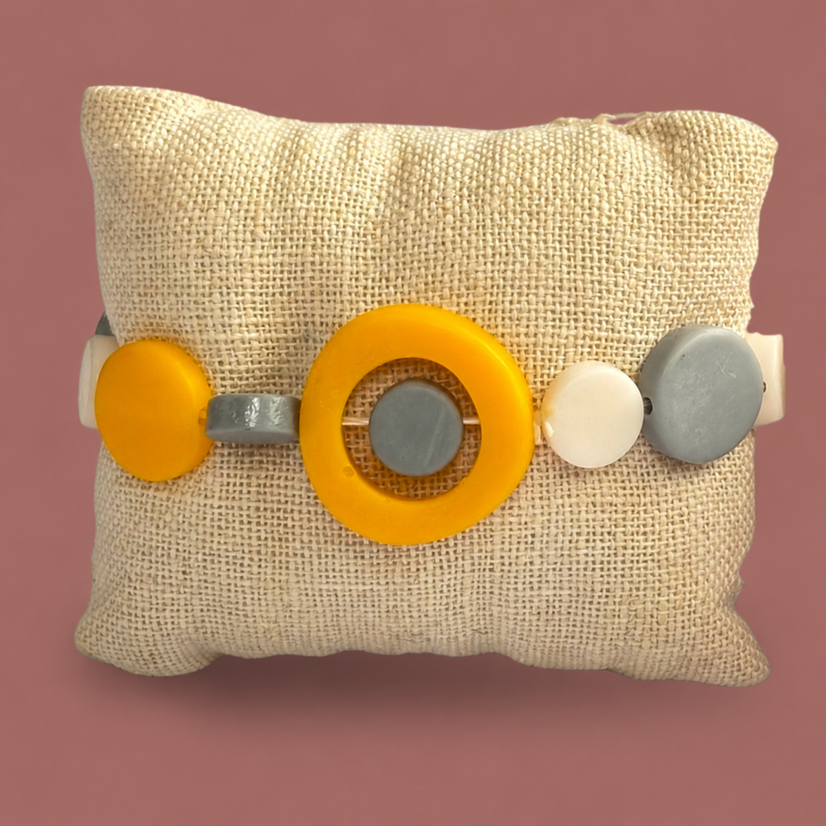 Suzie Blue - Flat Beaded Bracelet