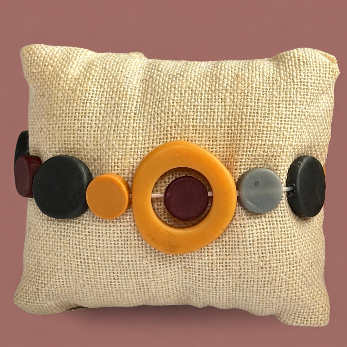 Suzie Blue - Flat Beaded Bracelet