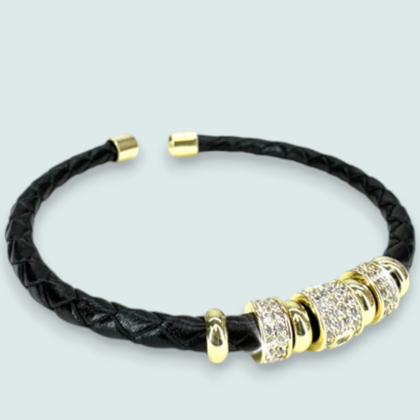 Jacqueline Kent - Braided Crystal Accent Bracelet
