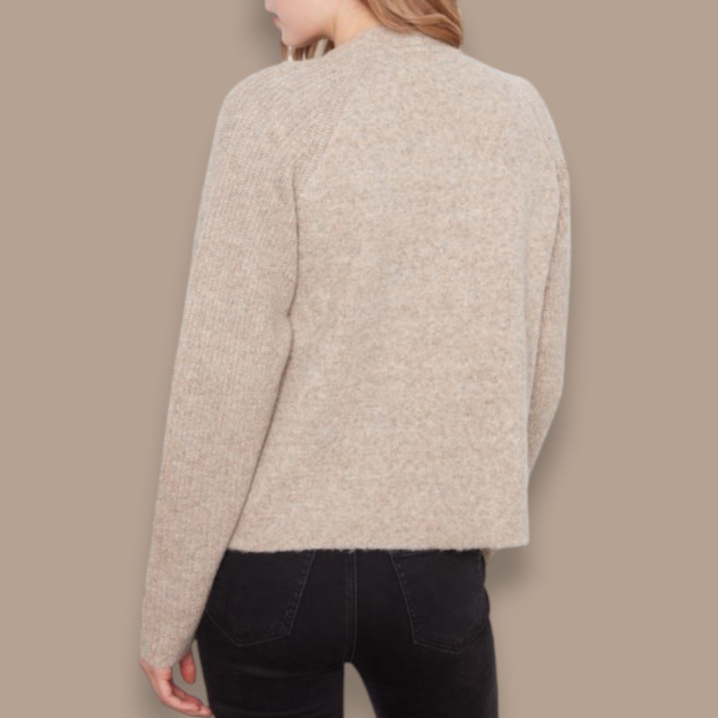 Charlie B - Open Front Ribbed Knit Cardigan