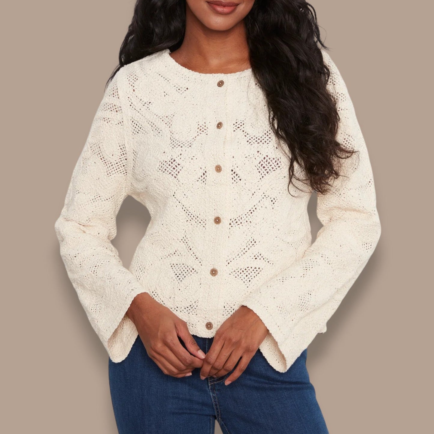 Charlie B - Reversible Button Crochet Sweater