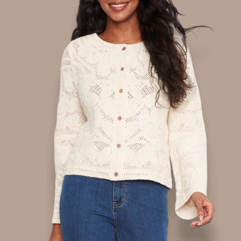 Charlie B - Reversible Button Crochet Sweater