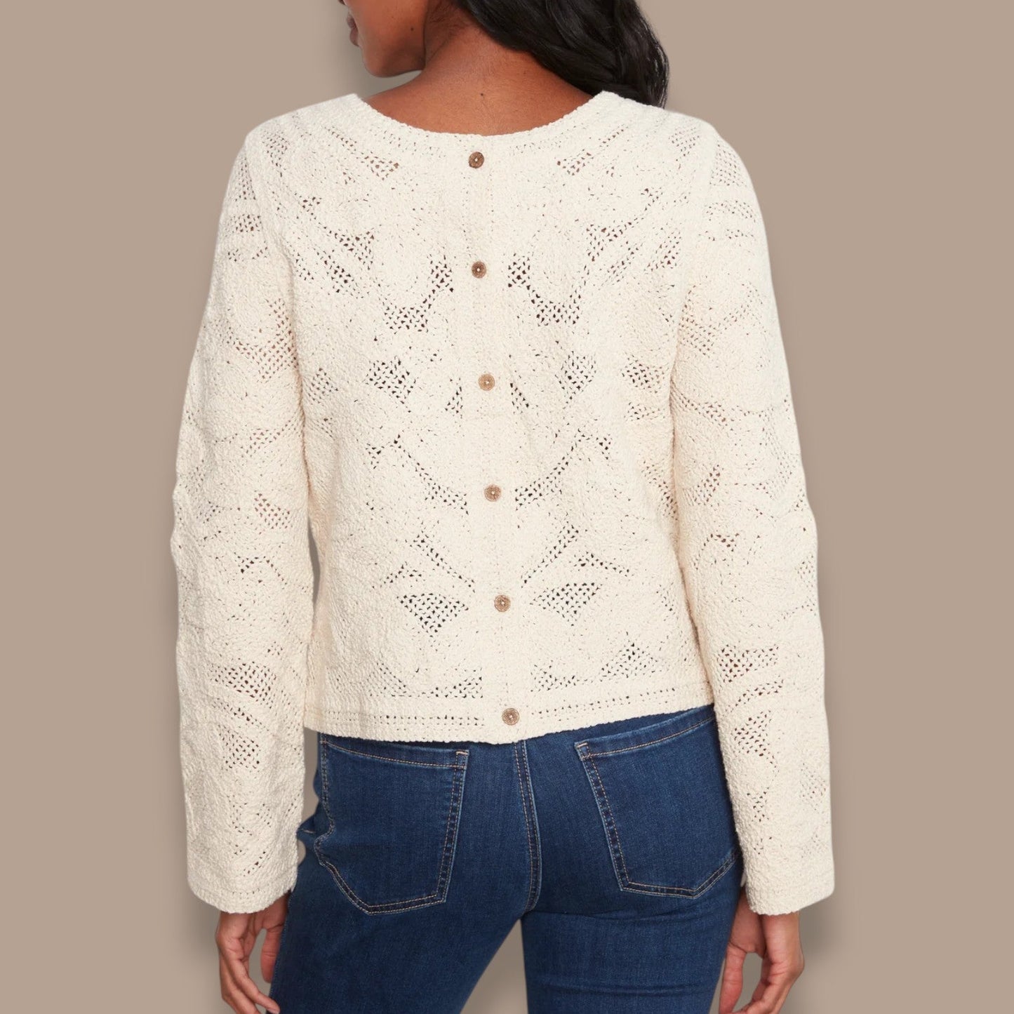 Charlie B - Reversible Button Crochet Sweater