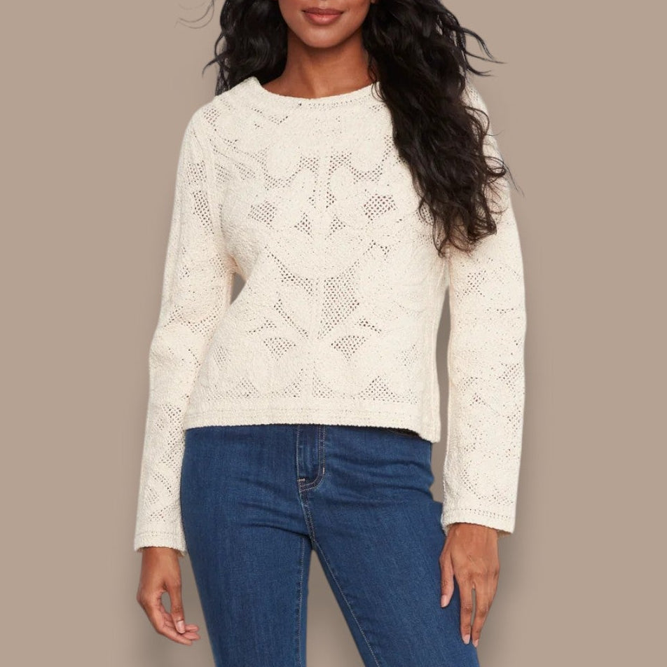 Charlie B - Reversible Button Crochet Sweater
