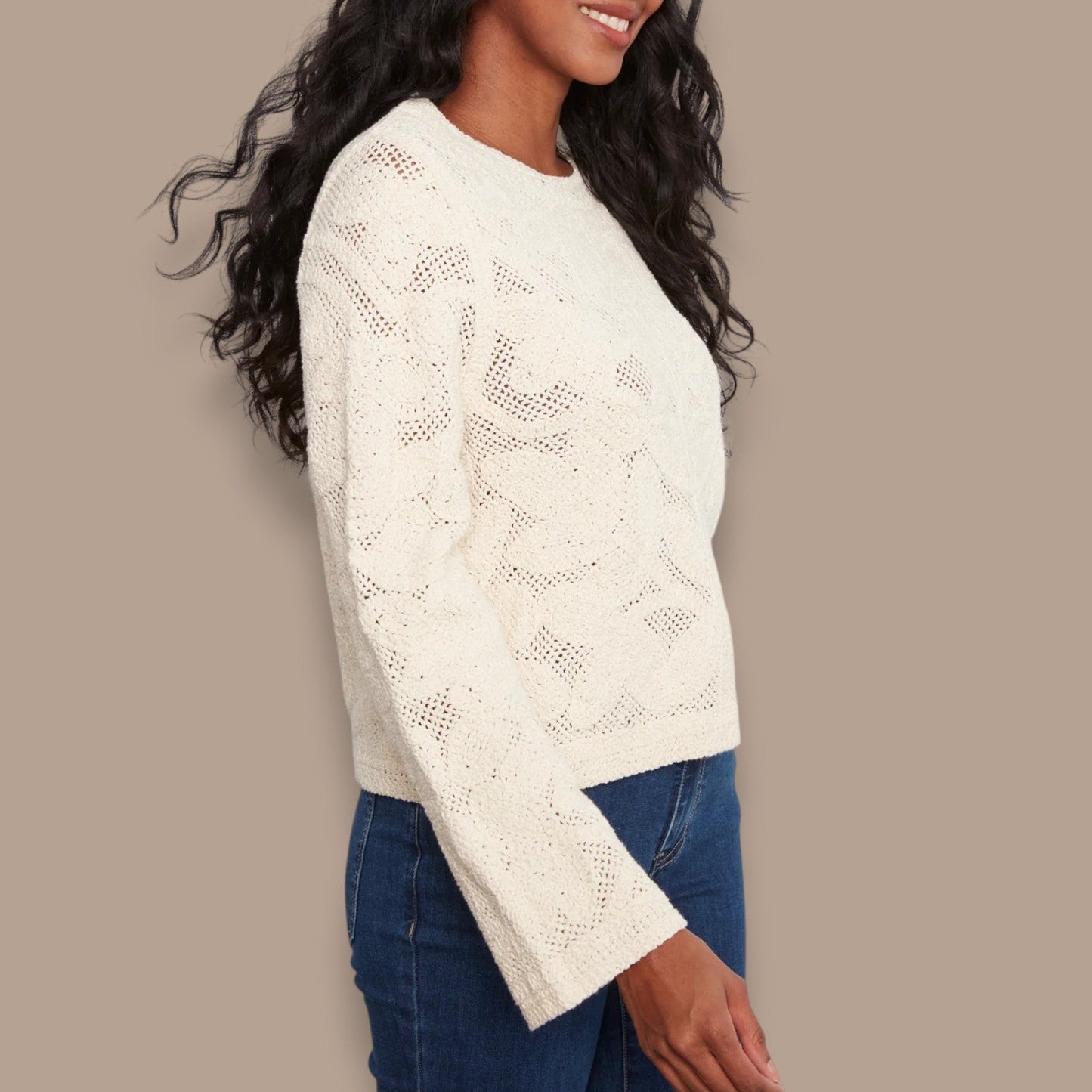 Charlie B - Reversible Button Crochet Sweater