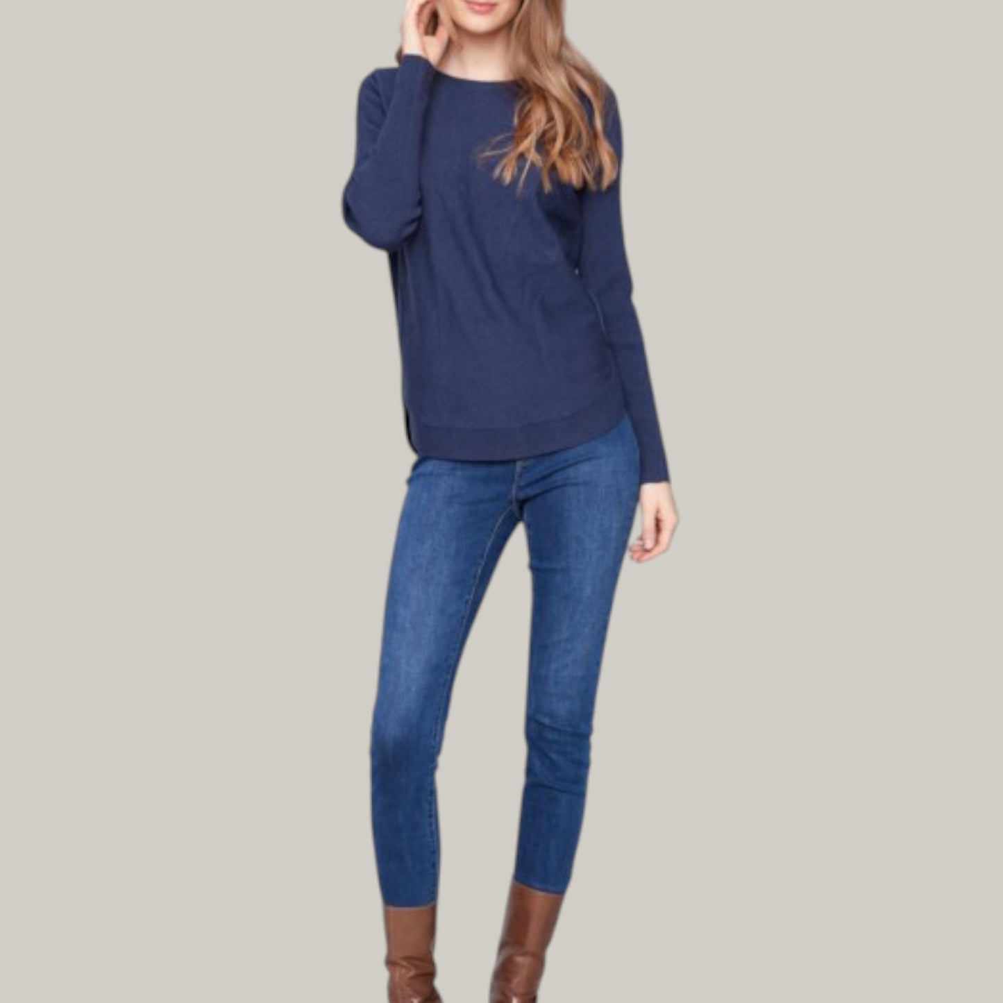 Charlie B - Sweater With Back Lace-Up Detail