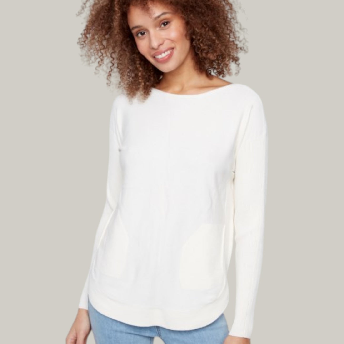 Charlie B - Sweater With Back Lace-Up Detail