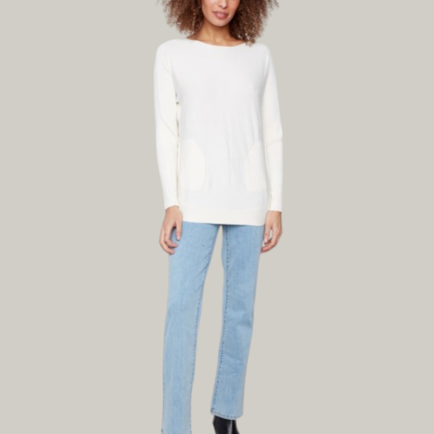 Charlie B - Sweater With Back Lace-Up Detail