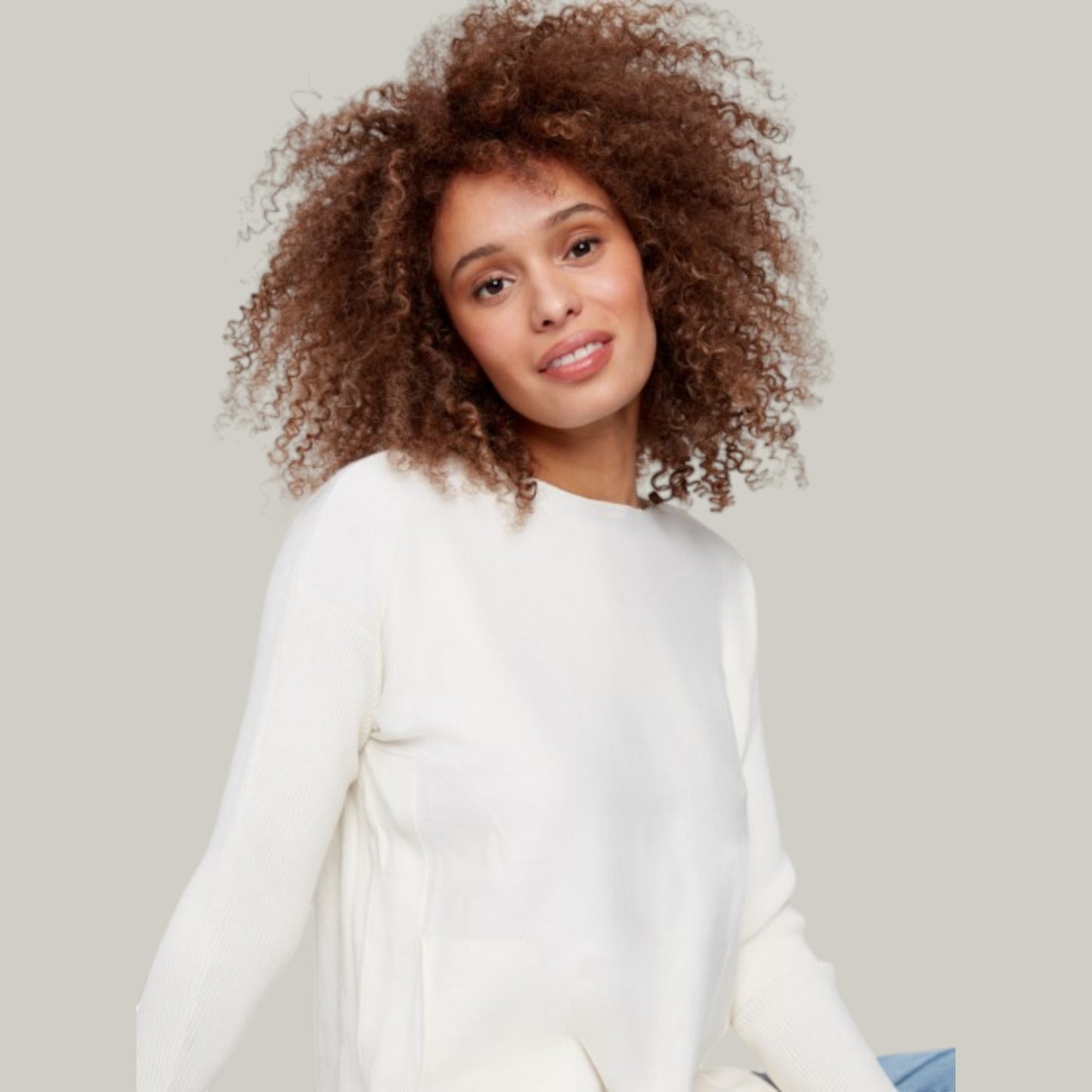 Charlie B - Sweater With Back Lace-Up Detail