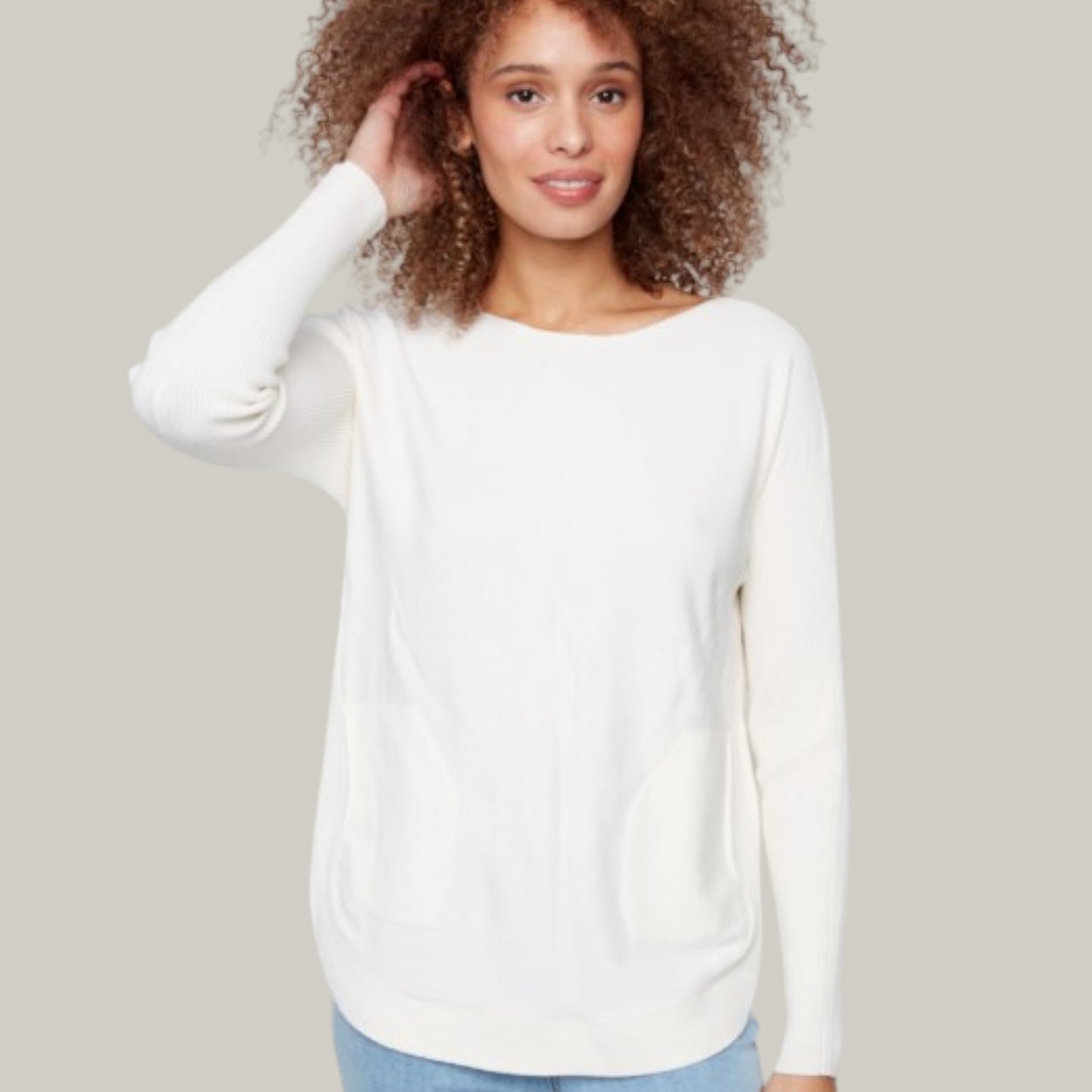 Charlie B - Sweater With Back Lace-Up Detail