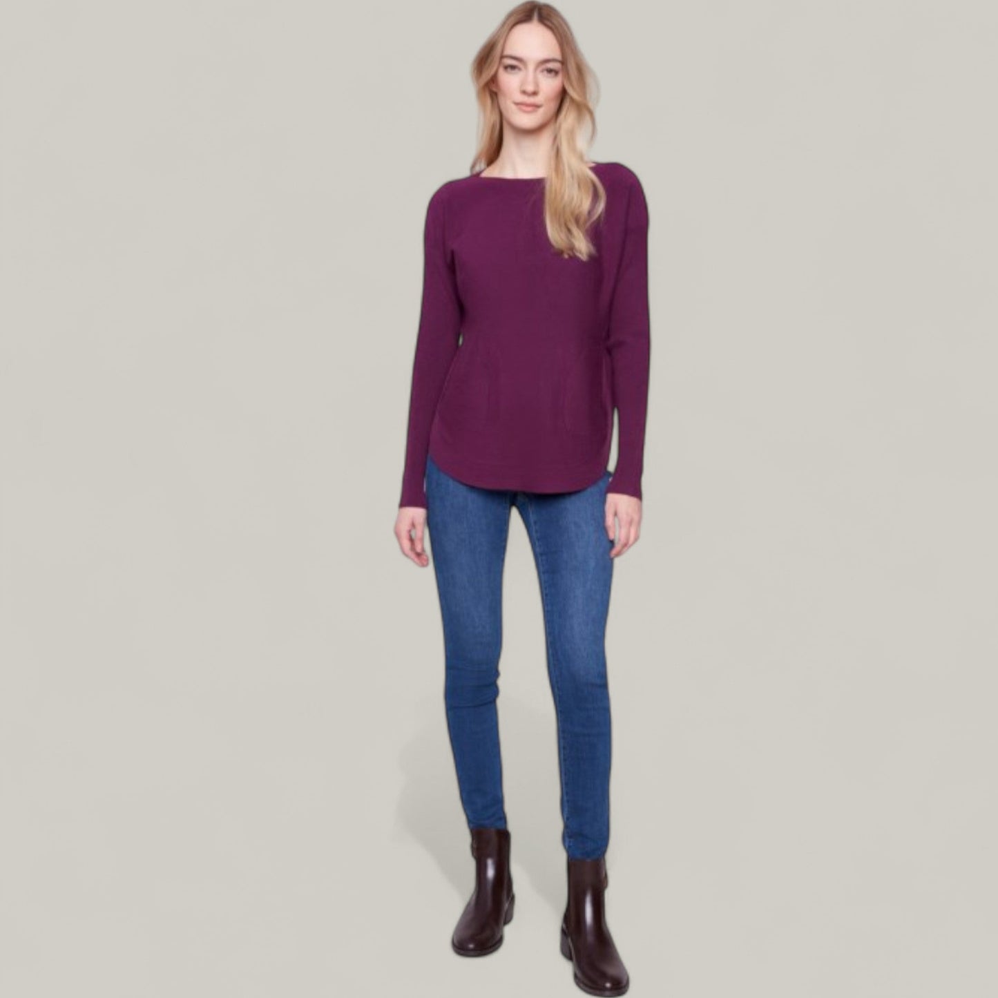 Charlie B - Sweater With Back Lace-Up Detail
