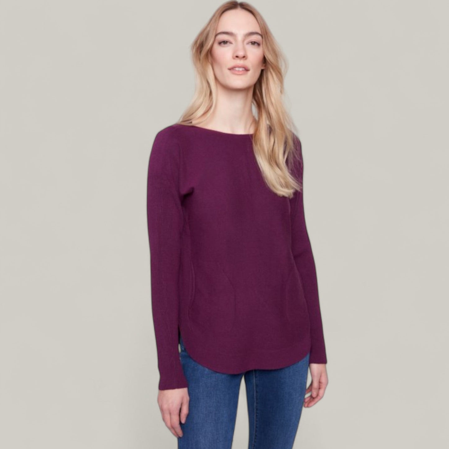 Charlie B - Sweater With Back Lace-Up Detail