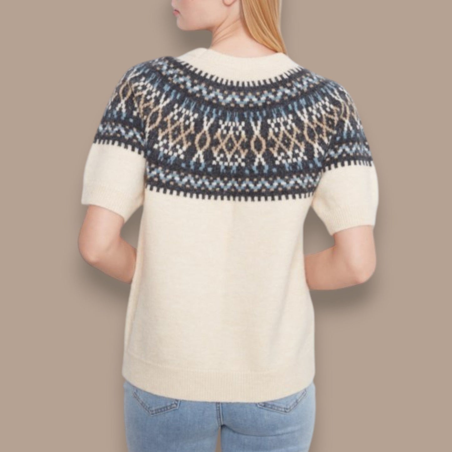 Charlie B - Short Sleeve Raglan Ski Sweater