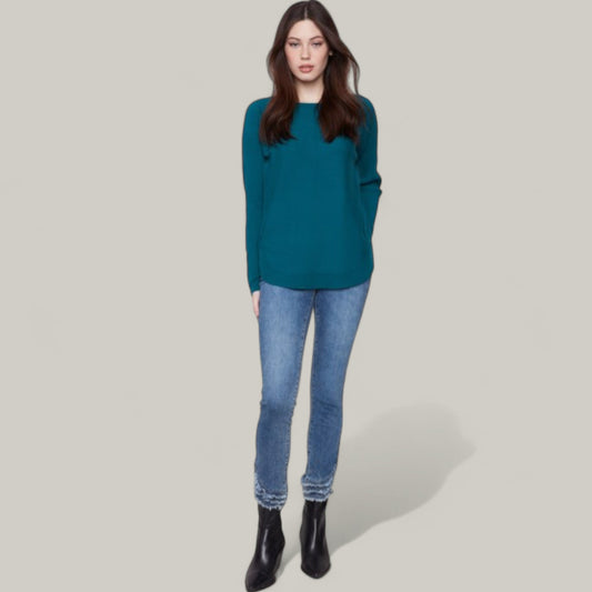 Charlie B - Knit Sweater With Lace-Up Cuffs