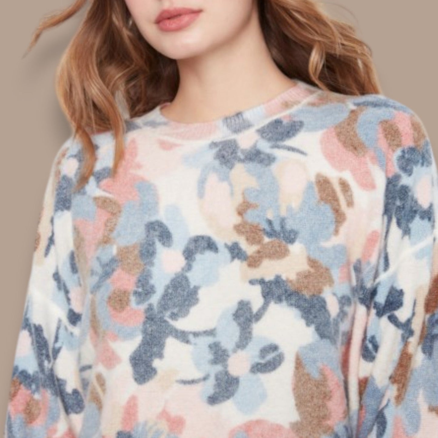 Charlie B - Reversible Floral Knit Sweater