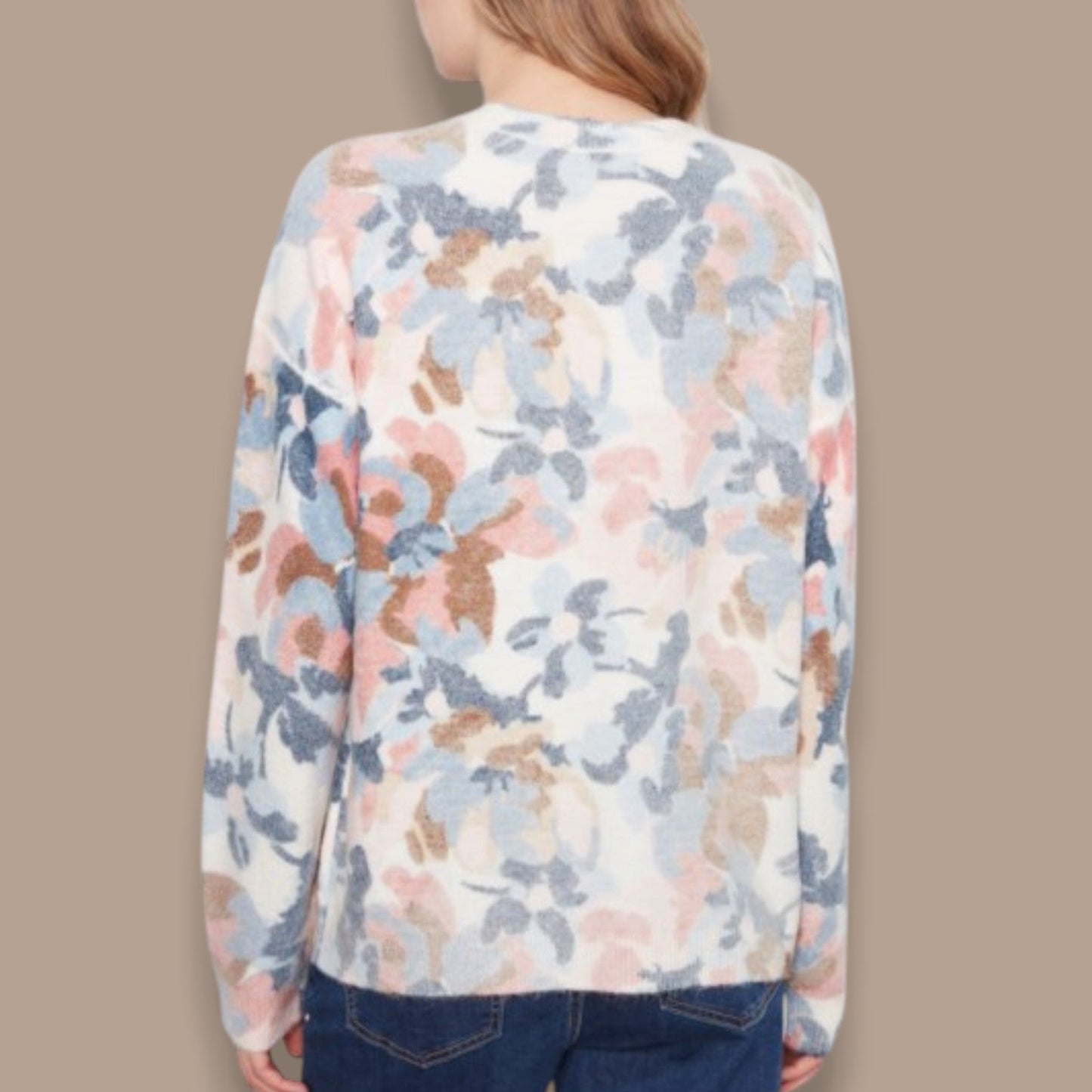 Charlie B - Reversible Floral Knit Sweater