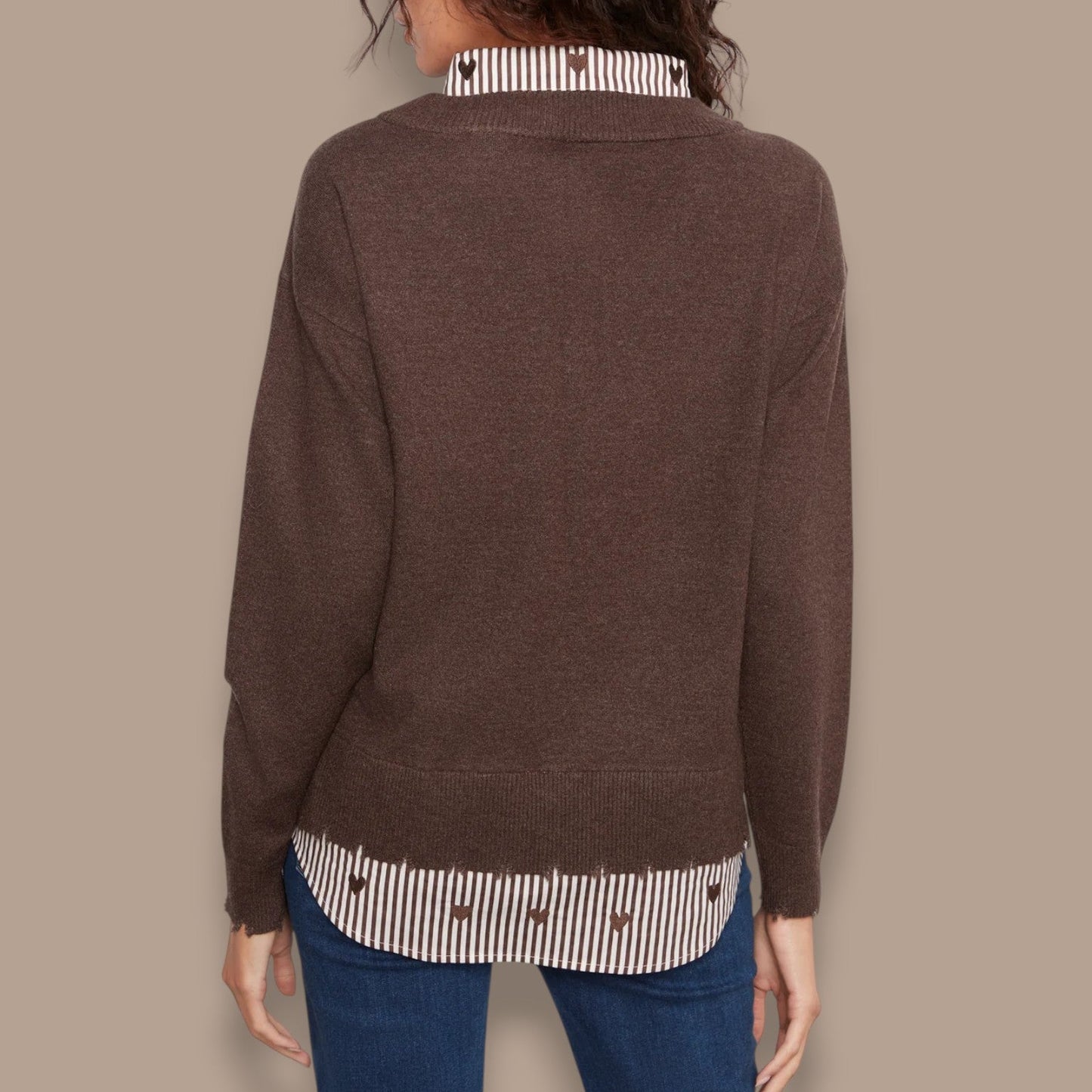Charlie B - V-Neck Fooler Sweater