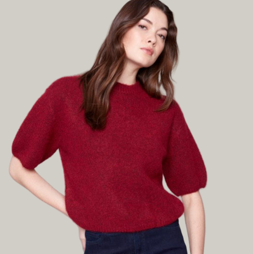 Charlie B - Balloon Elbow Sleeve Knit Sweater